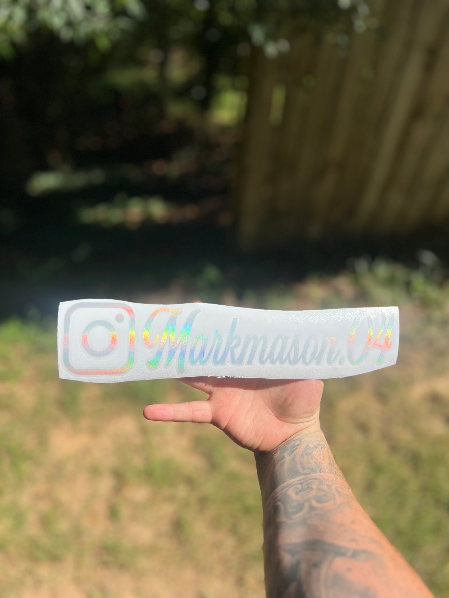 Social Media USERNAME *for ONE username only, if multiple usernames must purchase multiple decals*